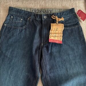 Old Navy Men's Dark Blue Relaxed Jeans